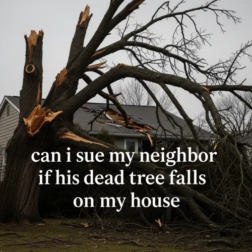 Can I Sue My Neighbor If His Dead Tree Falls On My House