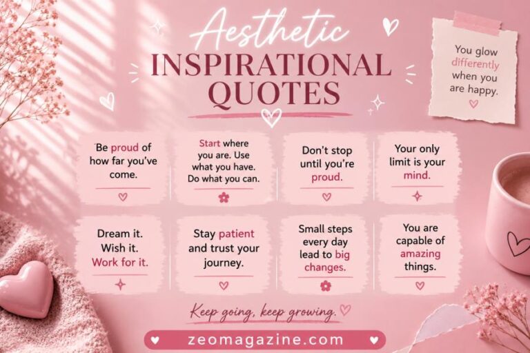 Aesthetic Inspirational Quotes Pink