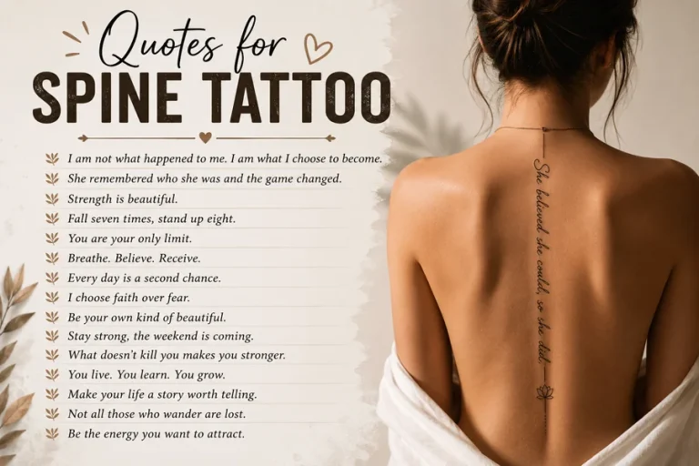 quotes for spine tattoo
