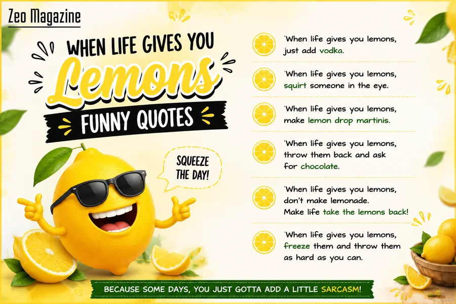 when life gives you lemons funny quotes